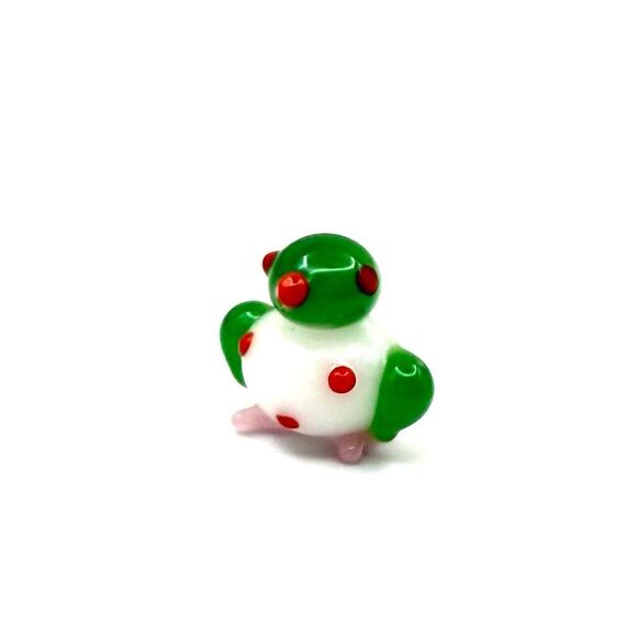 Vintage glass miniature penguin fat bird micro mini figurine - Picture 1 of 4